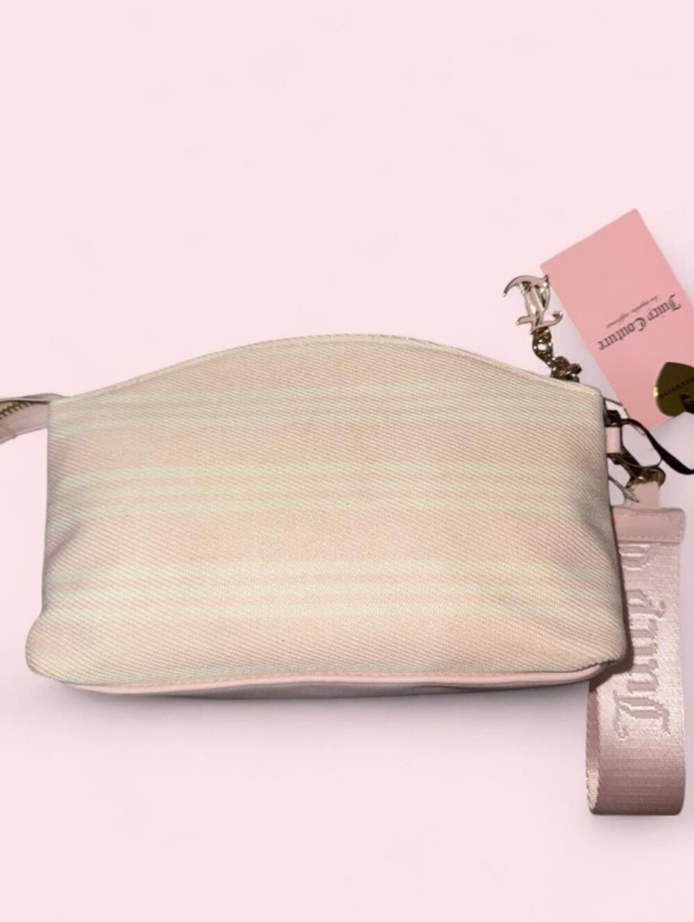 Juicy Couture-Paradise Triangle Gusset Pouch (Powder Blue/Blush 🩵🩷) - Picture 3 of 4